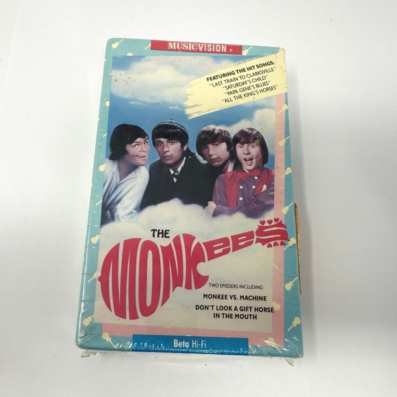 The Monkees Beta Hi Fi Videocassette Sealed Vintage Musicvision RCA - Picture 1 of 5